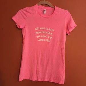 Graphic tee sushi dirty chai SVU tee size xs